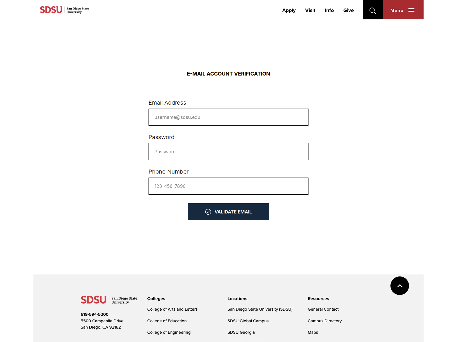 Sample Phishing Site